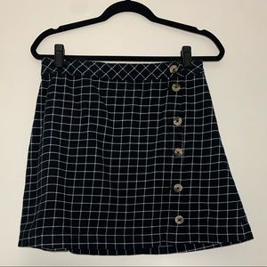H&M Plaid Mini Skirt